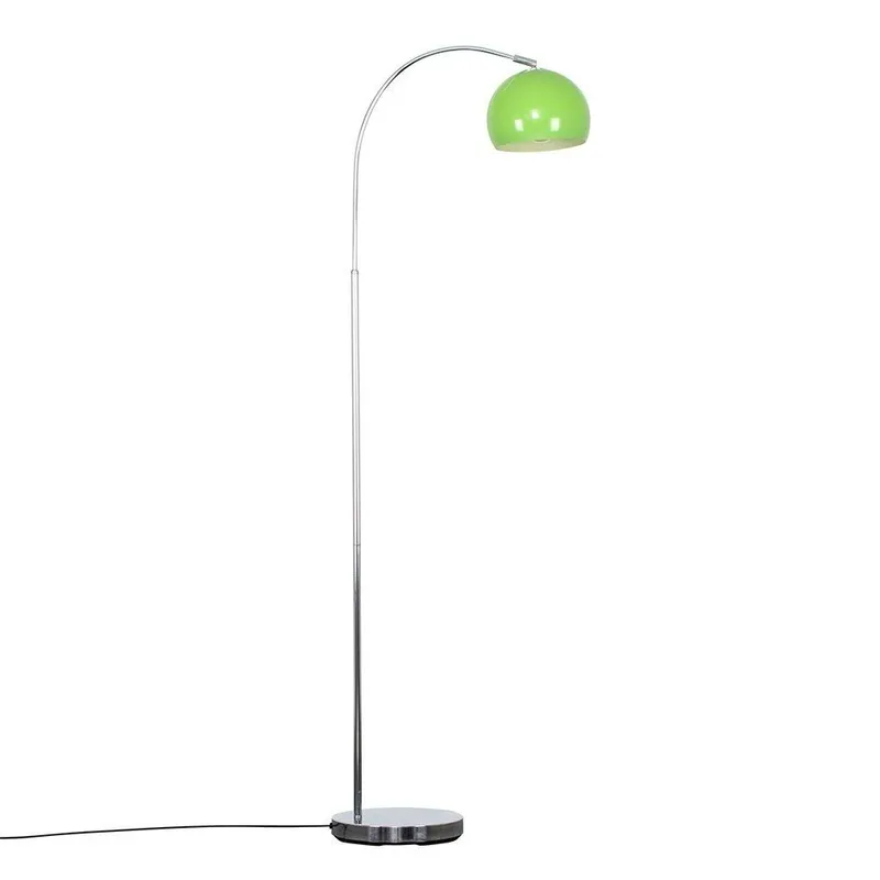 ValueLights Curva Silver Floor Lamp Silver