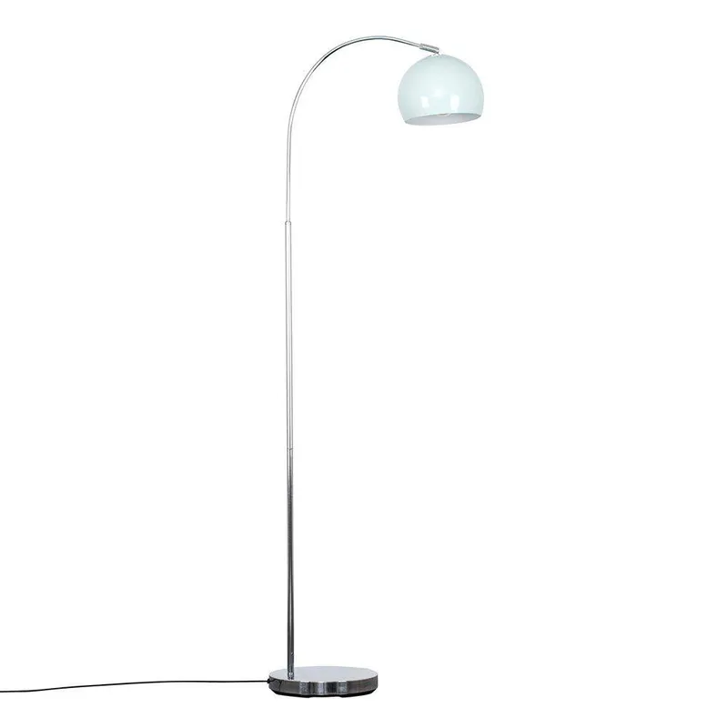 ValueLights Unisex Curva Silver Floor Lamp Silver female