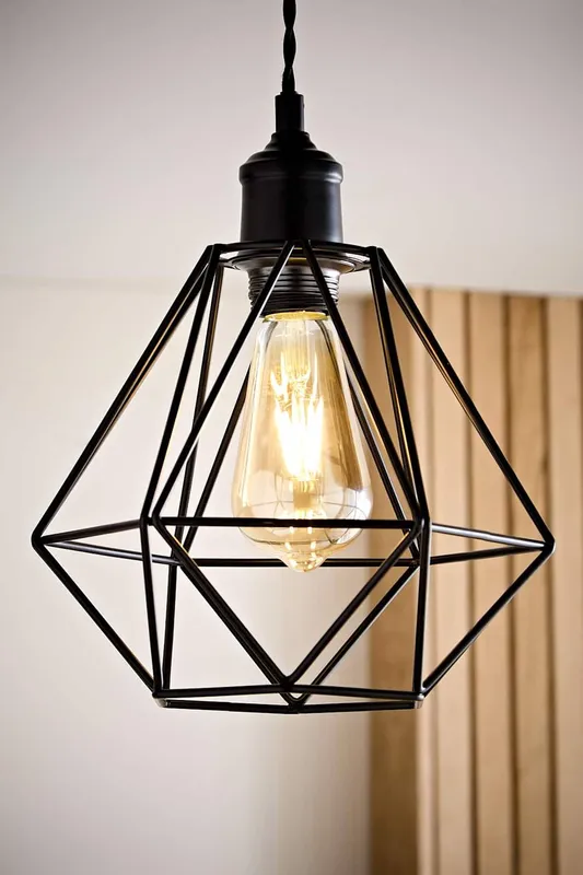 ValueLights Diablo Black Ceiling Pendant Shade - Black - Size: One Size