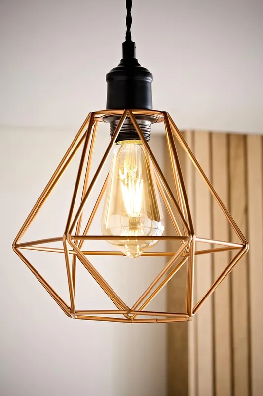 ValueLights Diablo Copper Ceiling Pendant Shade Copper