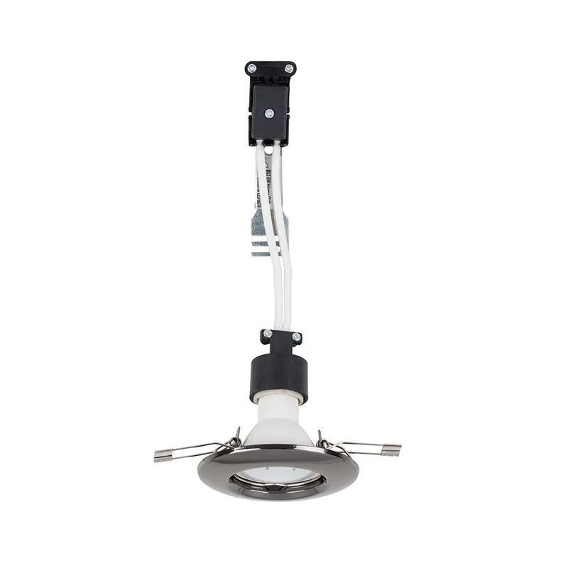 ValueLights Downlight Fixed Ceiling Light Fitting 6 Pack in Black Black