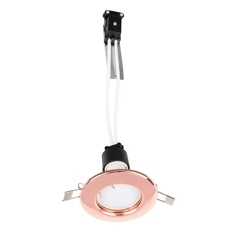 ValueLights Downlight Fixed Ceiling Light Fitting 6 Pack in Copper - Copper