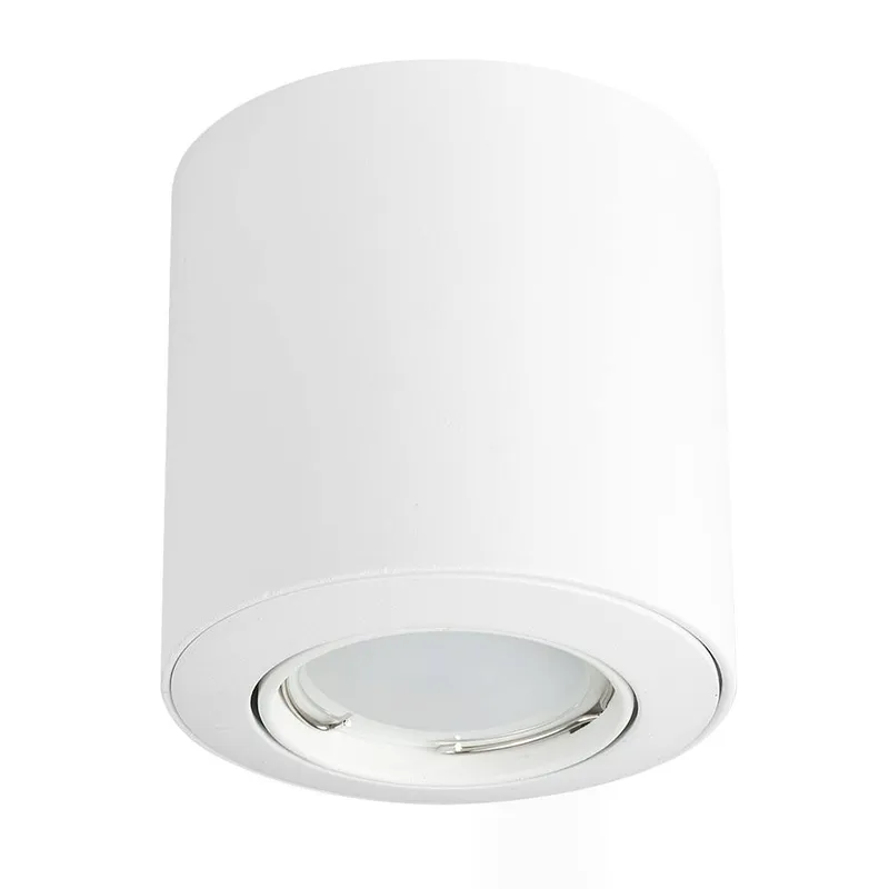 ValueLights Downlight Tiltable Ceiling Light Fitting 10 Pack in White White