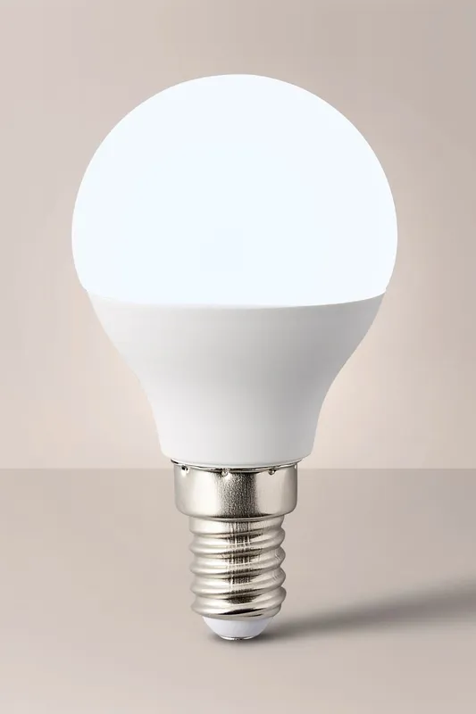 ValueLights E14 Pack of 10 4W Golfball Cool White LED Bulbs White