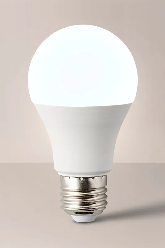 ValueLights E27 Pack of 10 6W Standard Cool White LED Bulbs White