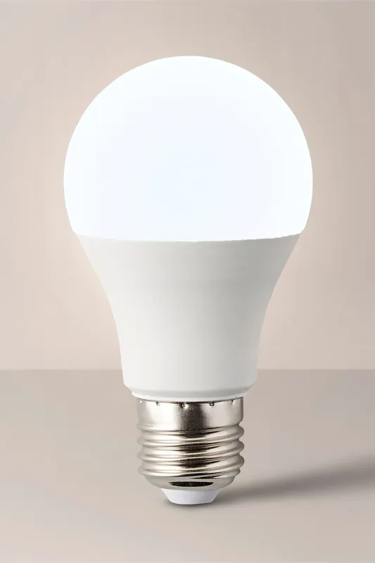 ValueLights E27 Pack of 10 6W Standard Warm White LED Bulbs White
