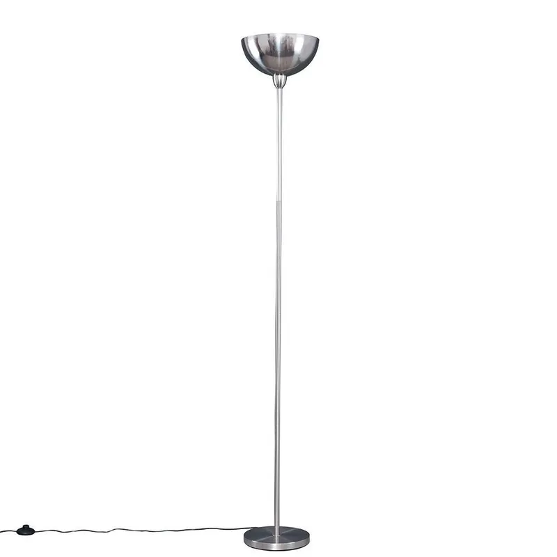 ValueLights Unisex Forseti Silver Floor Lamp Silver female
