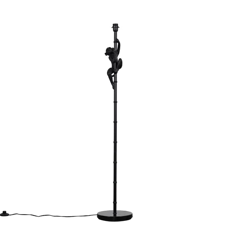 ValueLights Unisex George Monkey Black Floor Lamp Base Black female