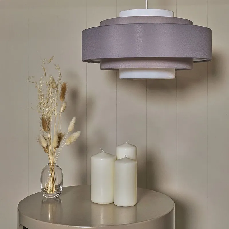 ValueLights Grey Ceiling Pendant Shade Grey