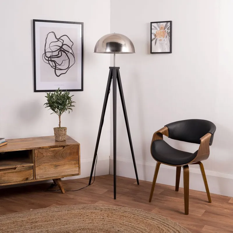 ValueLights Unisex Horvit Black Floor Lamp Black female