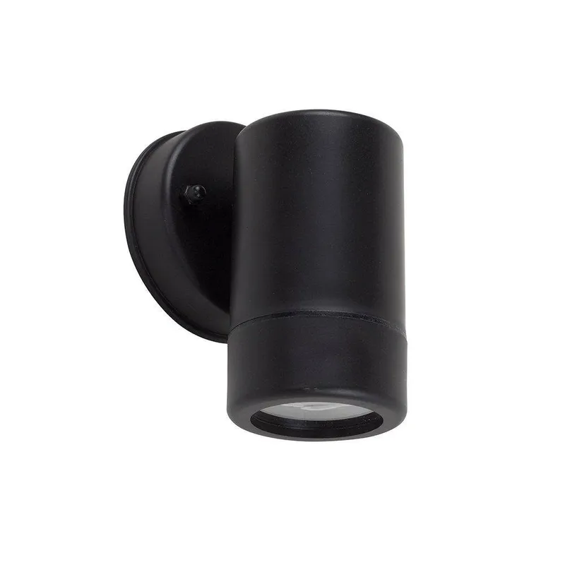 ValueLights Unisex Mellor Black Outdoor Wall Downlight Black One Size female
