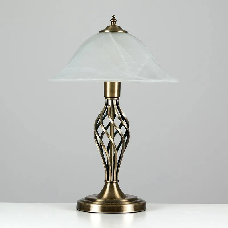 ValueLights Memphis Pair of Gold Table Lamp - Gold