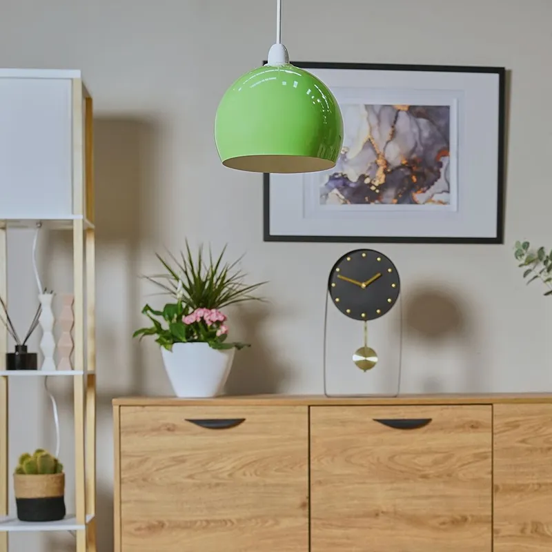 ValueLights Mini Arco Green Ceiling Pendant Shade - Green