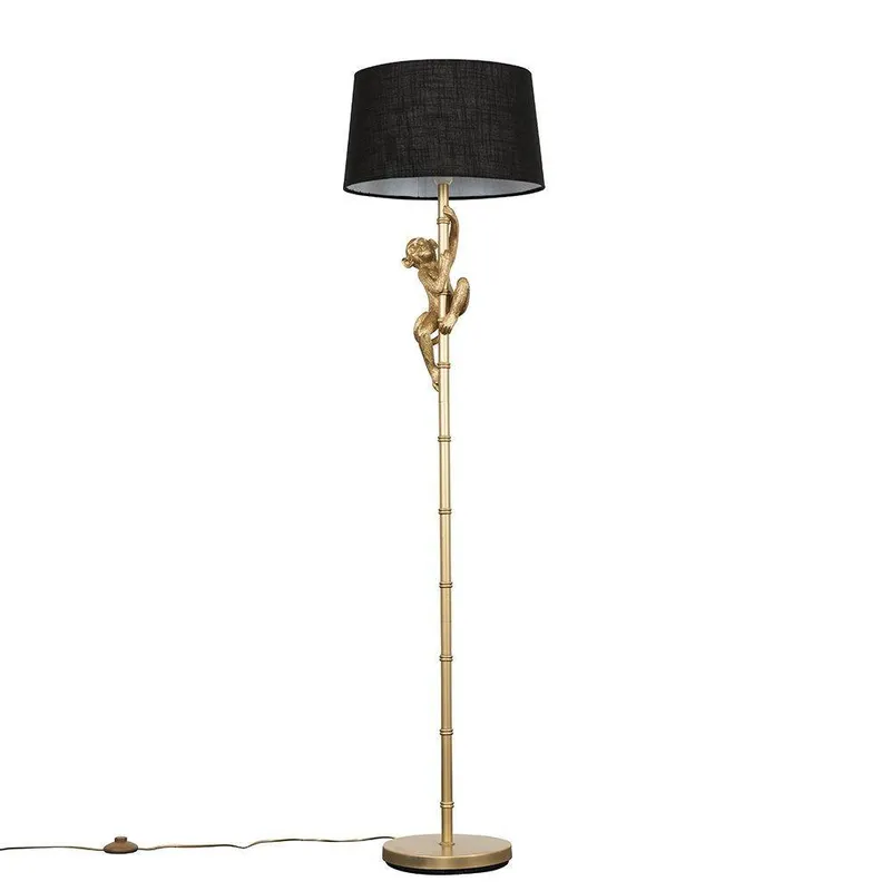 ValueLights Monkey Black Floor Lamp Black