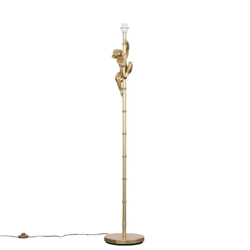 ValueLights Monkey Gold Floor Lamp Base - Gold - Size: One Size