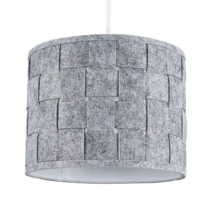 ValueLights Monza Grey Ceiling Pendant Shade - Grey
