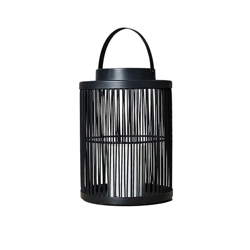 ValueLights Outdoor Black Outdoor Lantern - Black - Size: One Size
