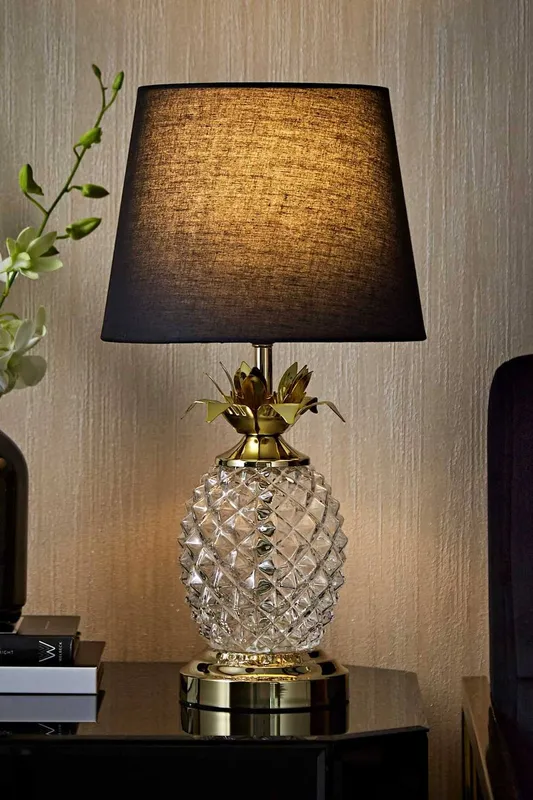 ValueLights Pineapple Gold On/Off Dimmable Touch Table Lamp Light Gold