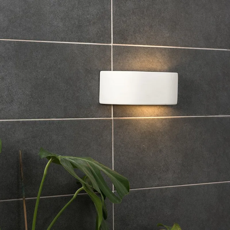 ValueLights Planter Paint Me White Indoor Wall Light - White - Size: One Size