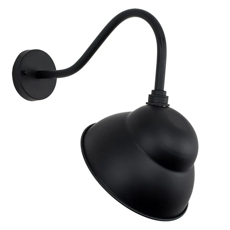 ValueLights Porter Black Outdoor Wall Light - Black