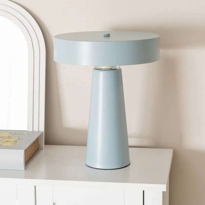 ValueLights Remi Blue Metal Table Lamp - Blue - Size: One Size