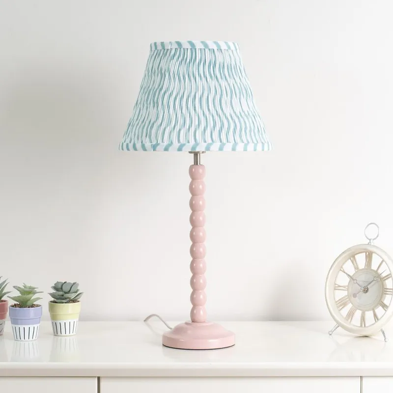 ValueLights Riza Tapered Fabric Pleated Easy Fit Small Lamp Shade in Green Green