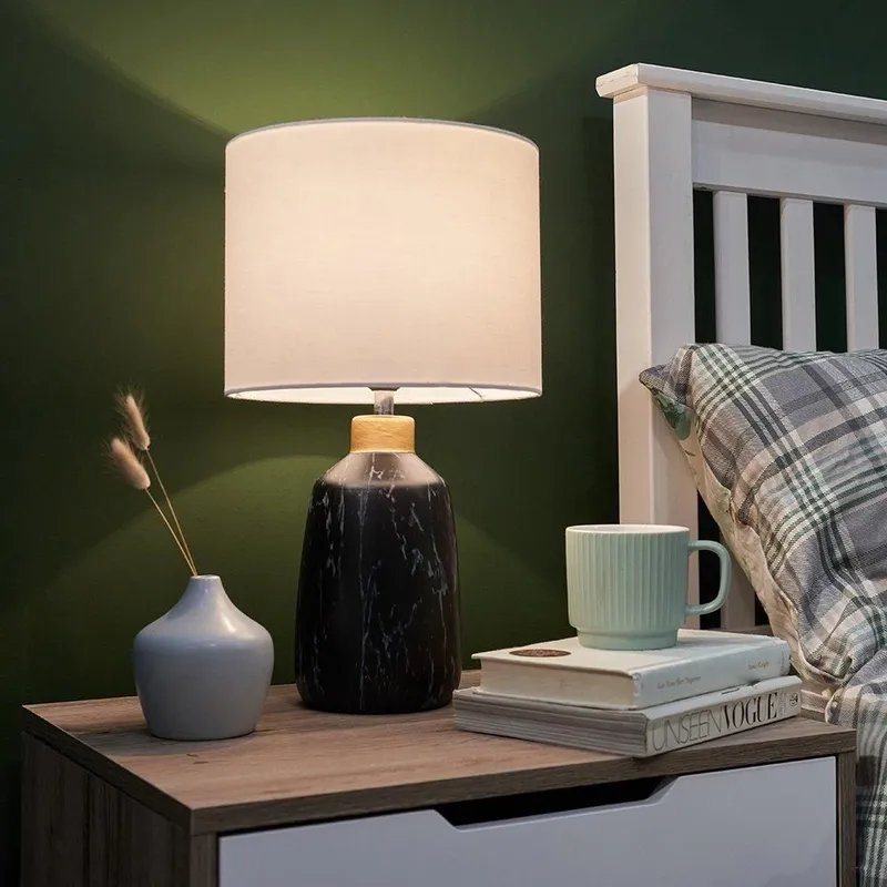 ValueLights Selma Black Table Lamp Black