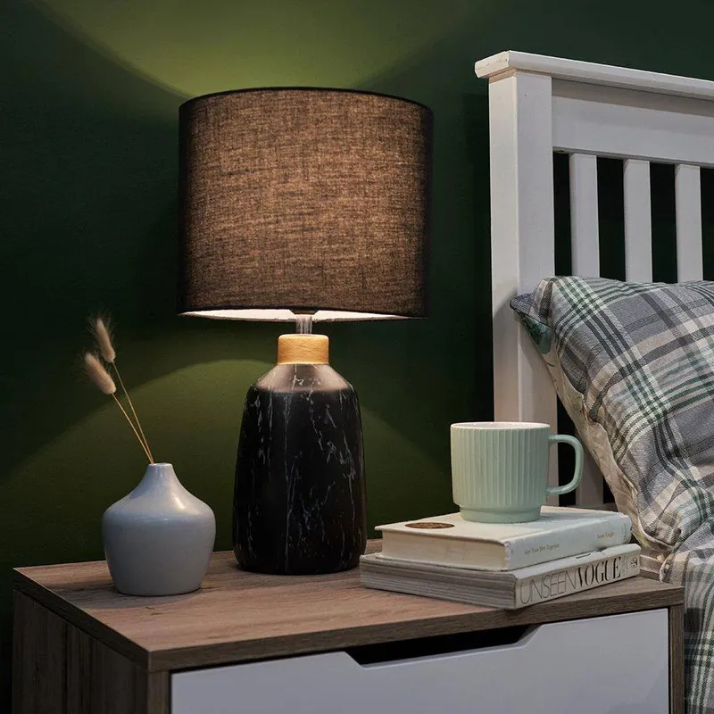 ValueLights Selma Black Table Lamp Black