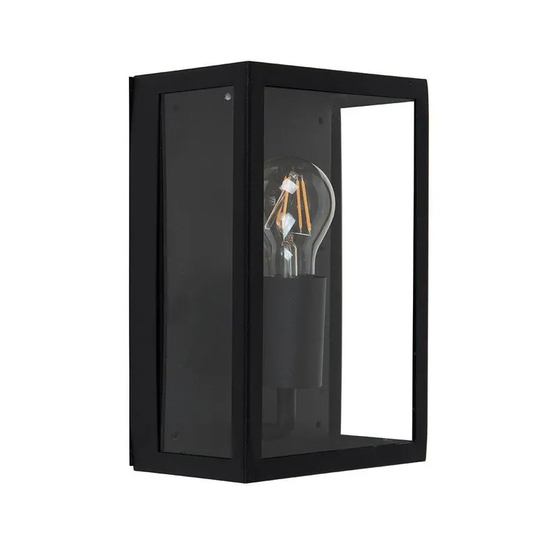 ValueLights Tideswell Black Outdoor Wall Lantern Black