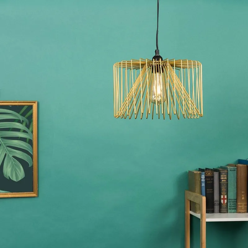 ValueLights Amadeus Gold Ceiling Pendant Shade - Gold