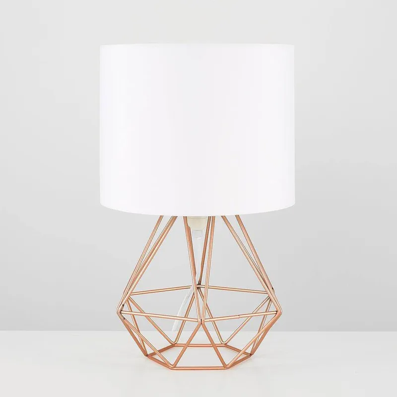 ValueLights Angus Copper Table Lamp Copper