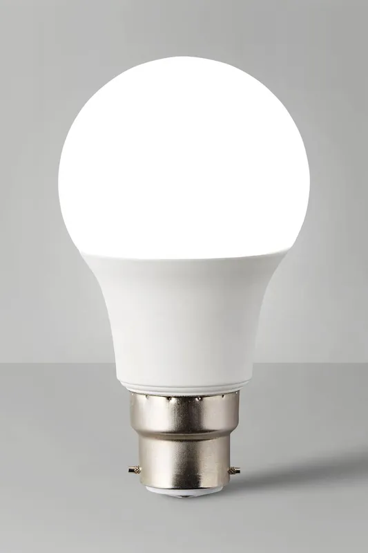ValueLights B22 Pack of 10 10W Standard Cool White LED Bulbs White