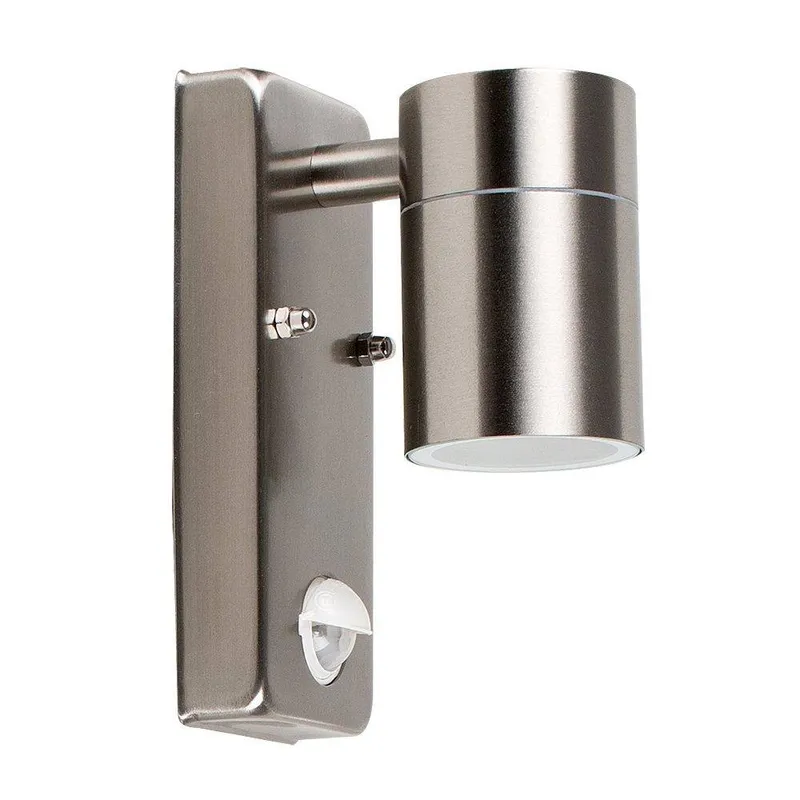 ValueLights Unisex Barrow Silver Outdoor Wall Downlight Silver One Size female