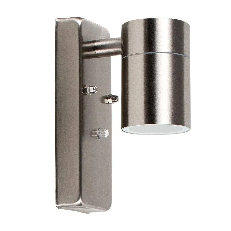 ValueLights Unisex Barrow Silver Outdoor Wall Downlight Silver One Size female
