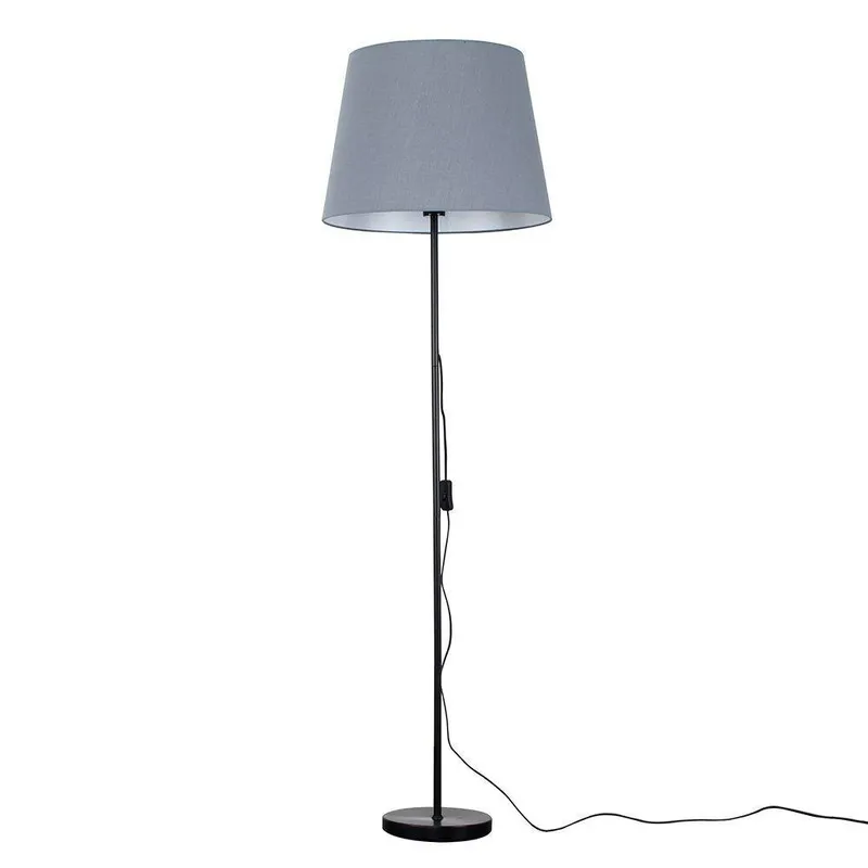 ValueLights Charlie Modern Stem Black Floor Lamp - Black