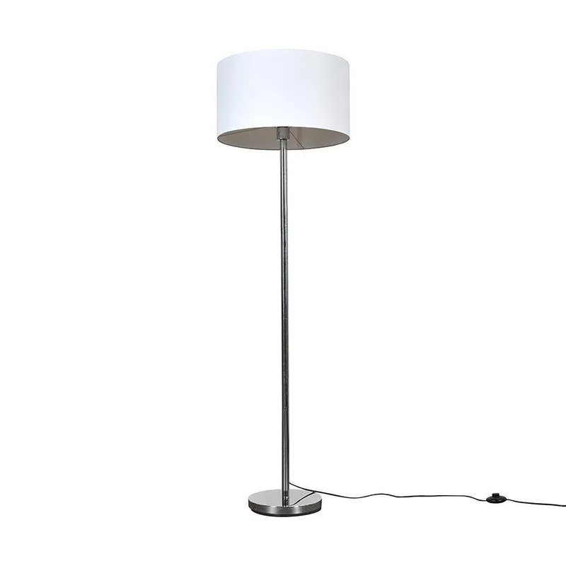 ValueLights Charlie Silver Floor Lamp - Silver