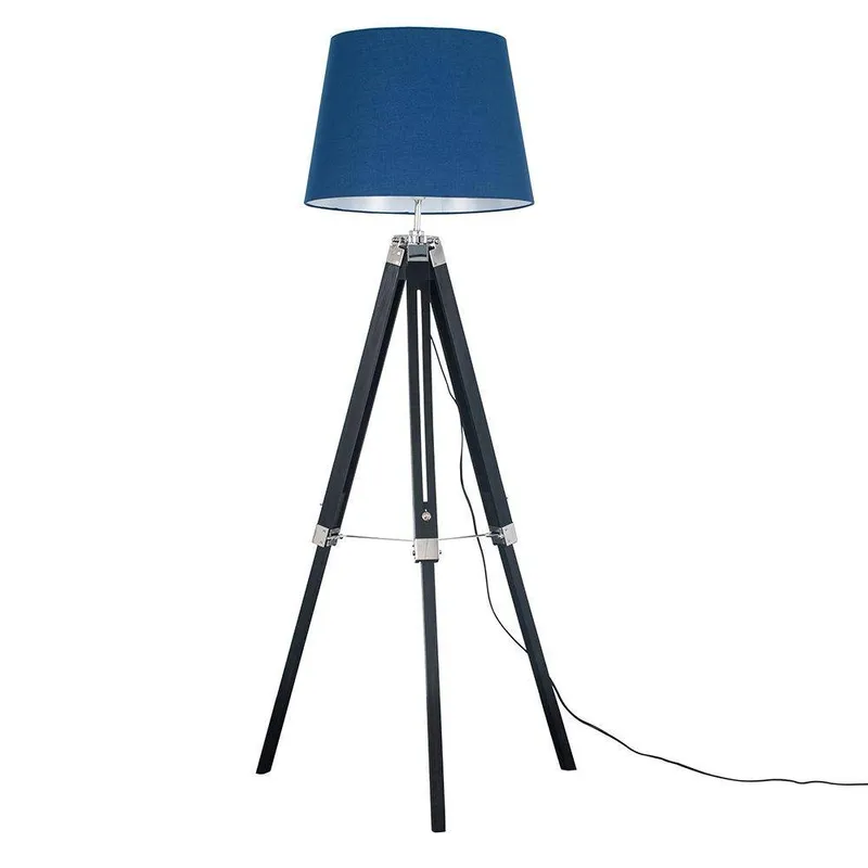 ValueLights Clipper Black Floor Lamp Black