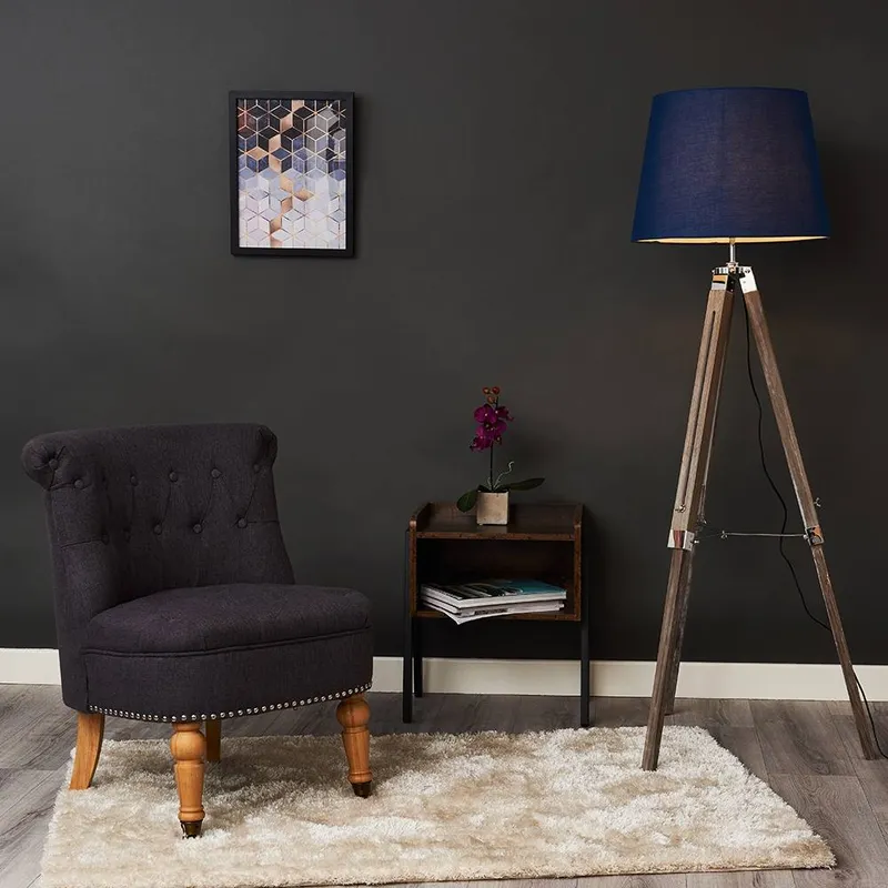ValueLights Clipper Brown Floor Lamp - Brown