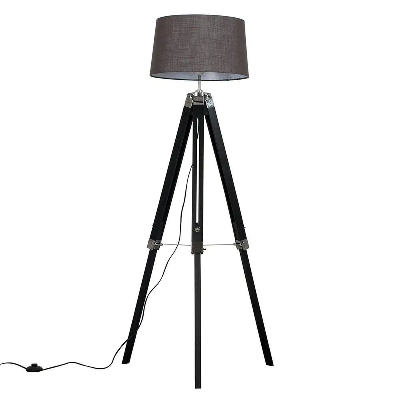 ValueLights Unisex Clipper Grey Floor Lamp Grey One Size female