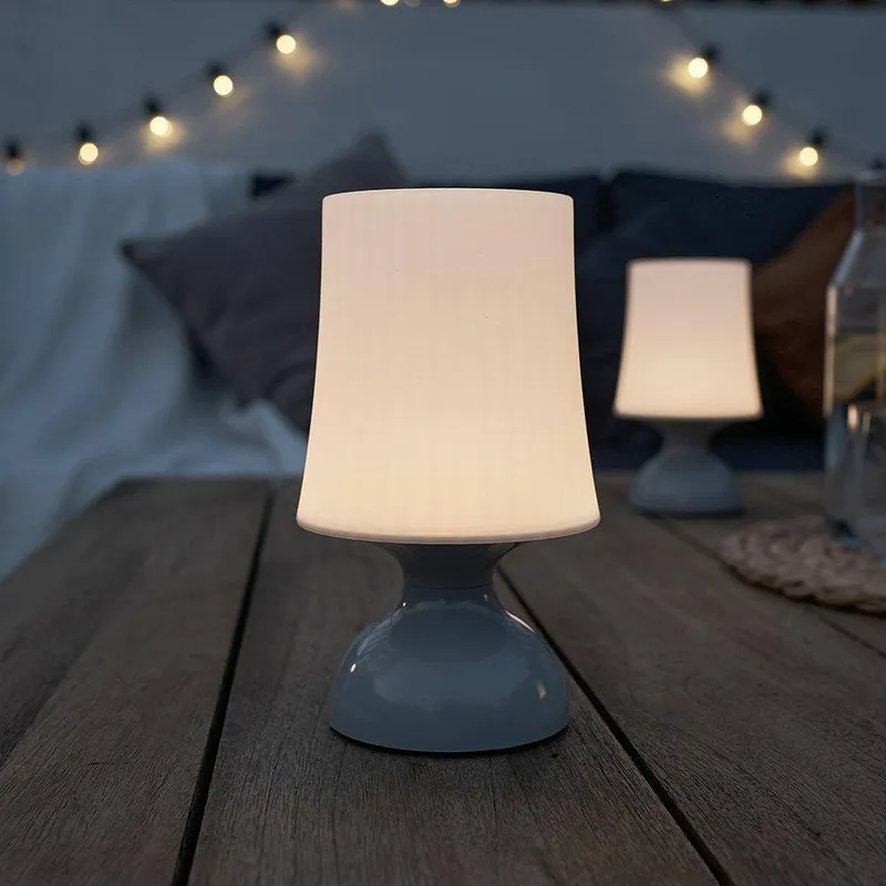 ValueLights Colmar Grey Table Lamp - Grey
