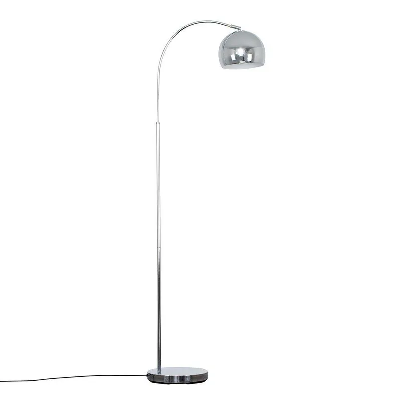ValueLights Curva Silver Floor Lamp - Silver - Size: One Size