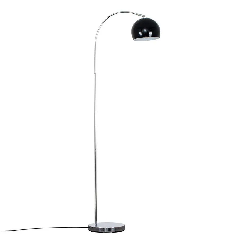 ValueLights Unisex Curva Silver Floor Lamp Silver female