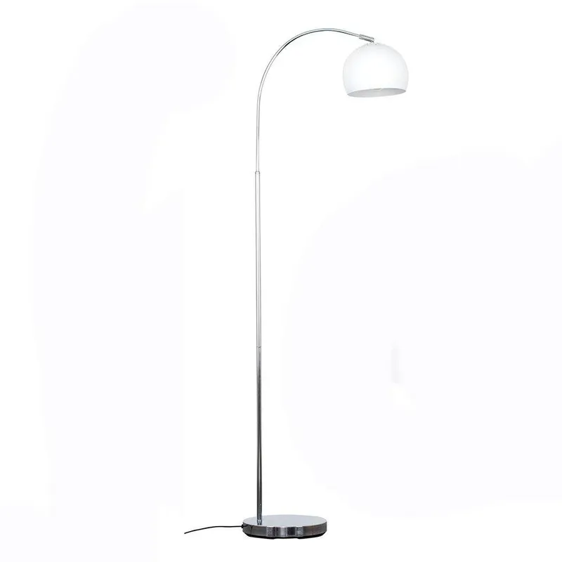 ValueLights Curva Silver Floor Lamp Silver