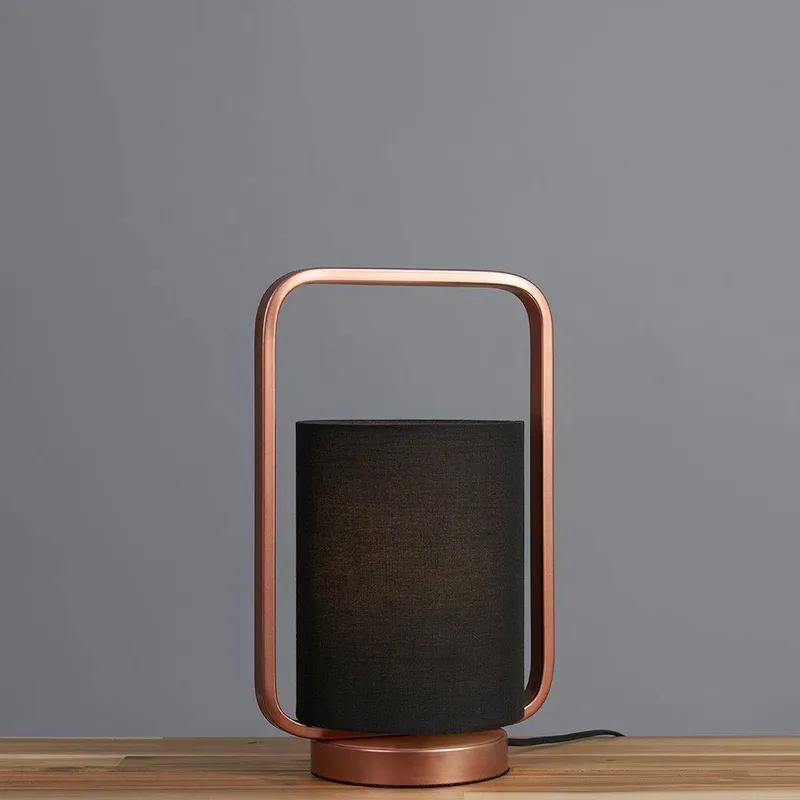 ValueLights Unisex Edwin Copper Table Lamp Copper female