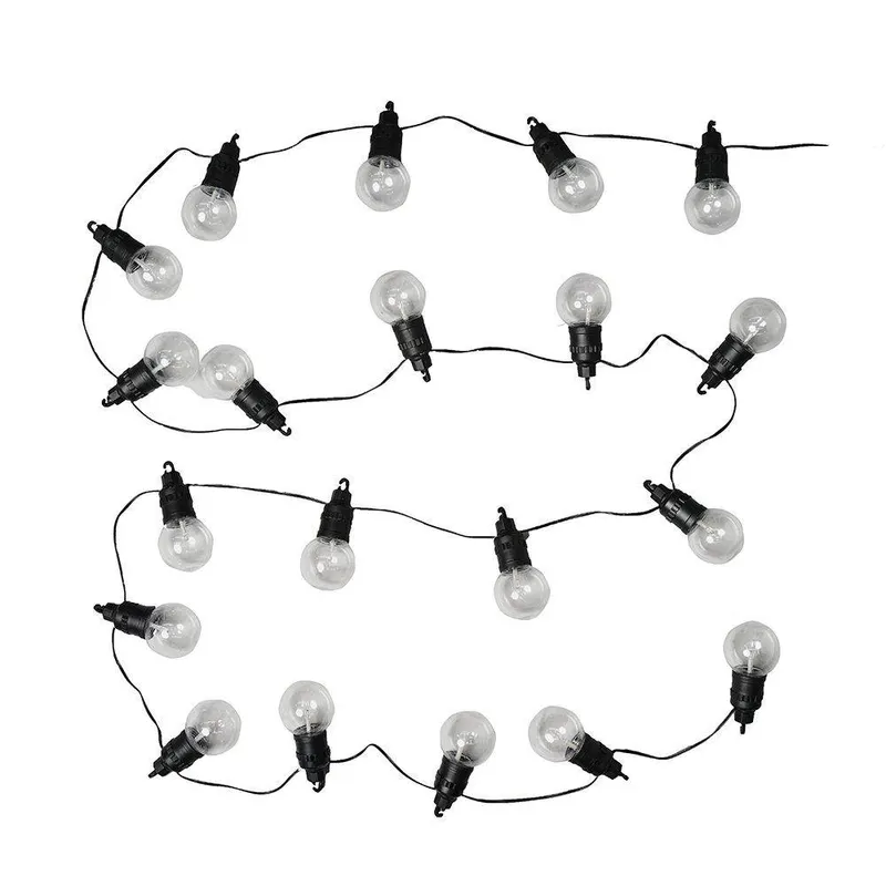 ValueLights Festoon 30 Set Black Outdoor String Festoon Light - Black - Size: One Size