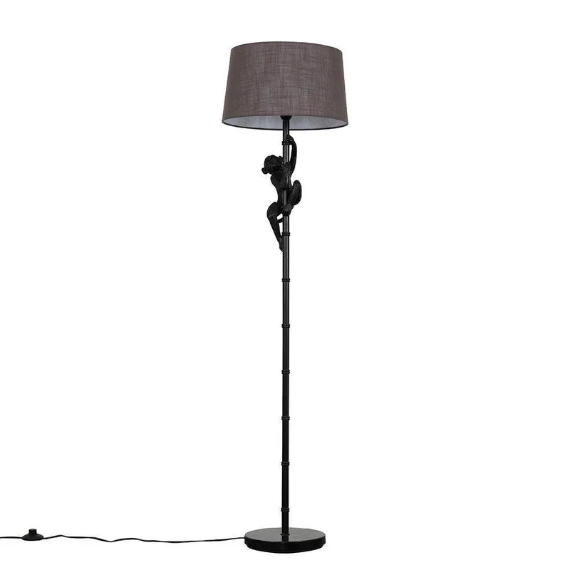 ValueLights Unisex George Grey Floor Lamp Grey female