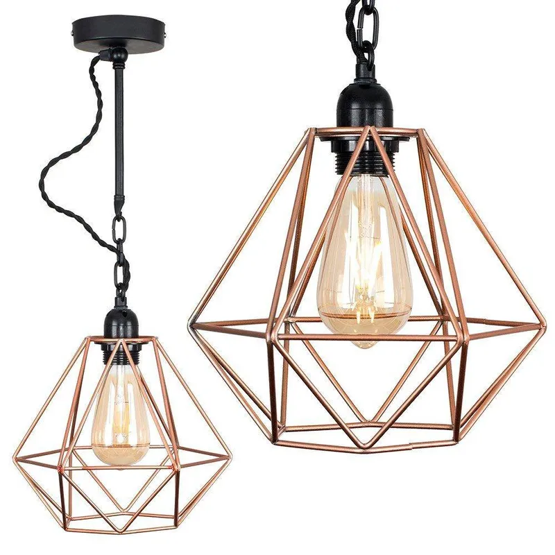 ValueLights Unisex Huber Industrial Black Ceiling Light Pendant Black female