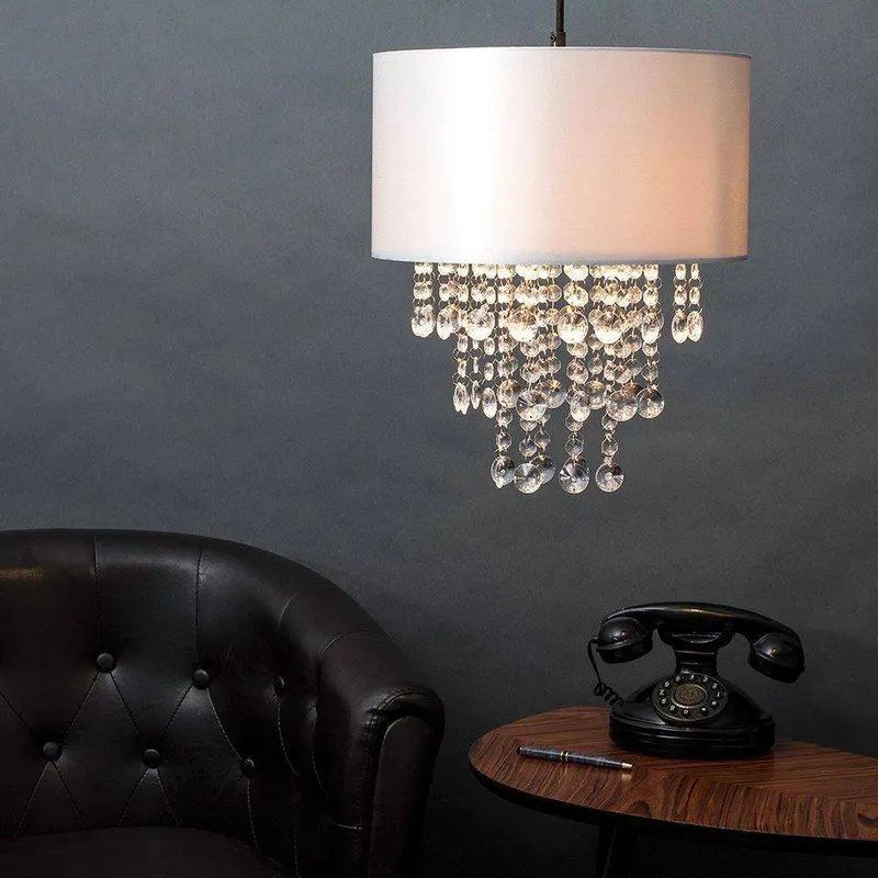 ValueLights Jesmond Pair of Grey Ceiling Pendant Shade - Grey