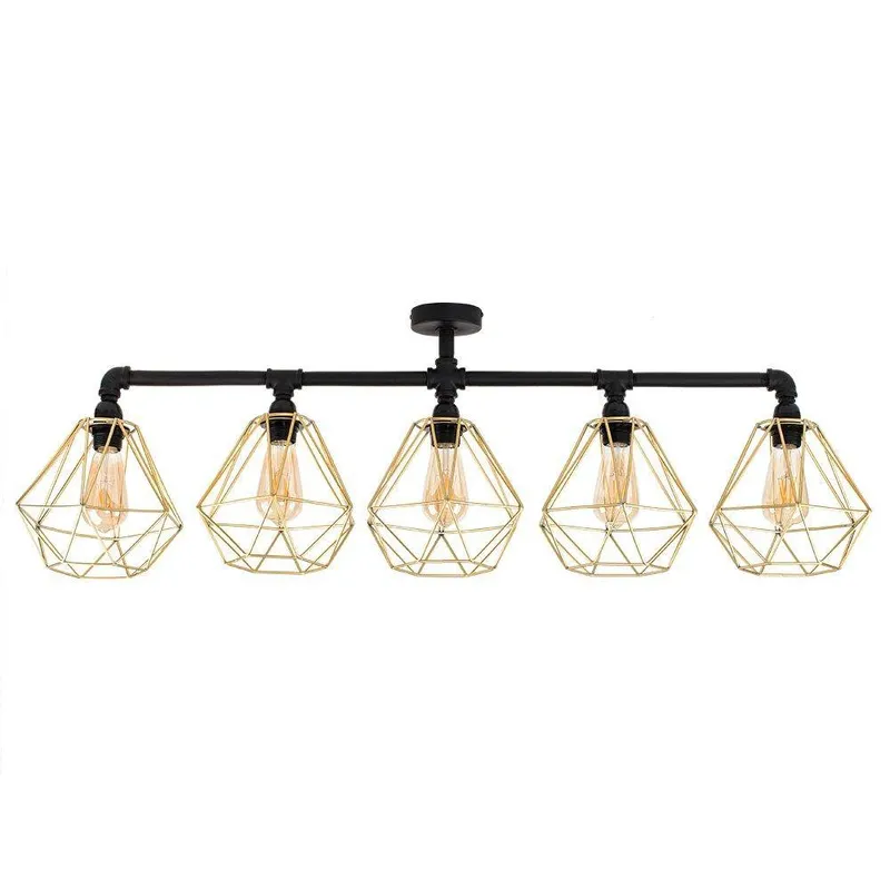 ValueLights Unisex Luiggi Black Ceiling Bar Light Black female