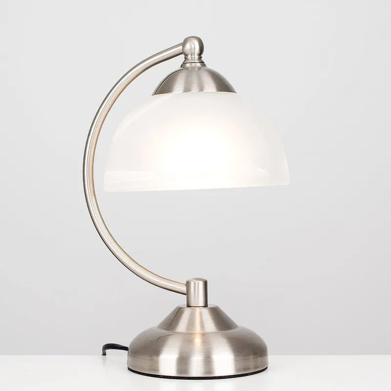 ValueLights Stamford Pair of Silver Table Lamps - Silver